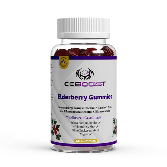 Elderberry + Vitamin C + Zink Gummies - 60 Stk. - ceboost
