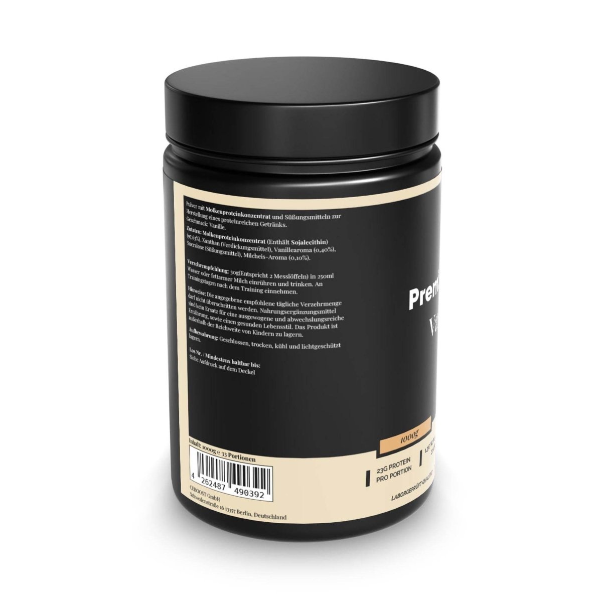 Premium Whey Protein Vanille - 1.000g - ceboost